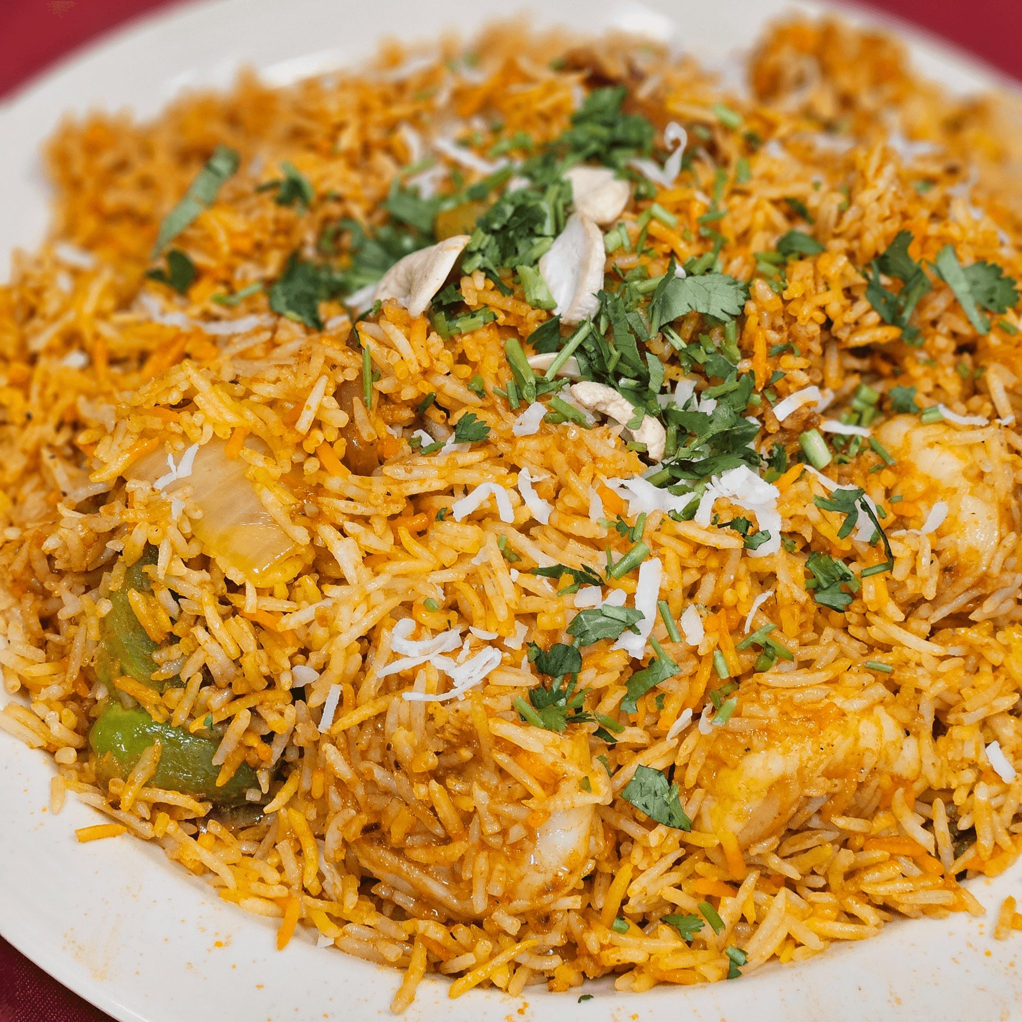Shrimp Biryani.